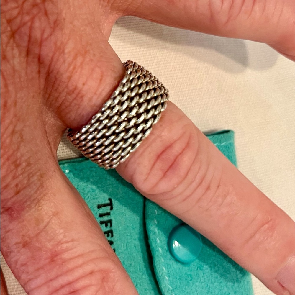 Tiffany & Co. Somerset Mesh Ring - Picture 3 of 5